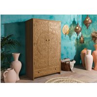 Massivmoebel24.de Kleiderschrank Mango 108x64x180 natur lackiert KASHMIR #106