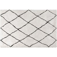 Massivmoebel24.de Teppich 110x60 natur/schwarz KAFET