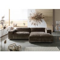 Massivmoebel24.de Ecksofa 279x164x69 Cord taupe VALENCIA