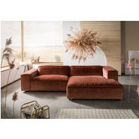 Massivmoebel24.de Ecksofa 279x164x69 Cord kupfer VALENCIA