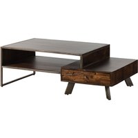 Wolf Möbel Couchtisch Akazie / Altholz 135x70x45 braun lackiert SEVILLA #27