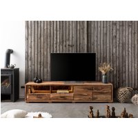 Wolf Möbel TV-Board Akazie 220x40x47 natur lackiert BARK #110