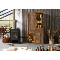 Wolf Möbel Schrank Akazie 88x40x180 natur lackiert BARK #103