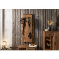 Wolf Möbel Wandgarderobe Akazie 56x27x150 natur lackiert BARK #120 n