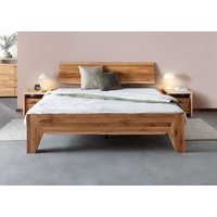Massivmoebel24.de Bett Wildeiche 200x200 natur geölt PURE OAK #116