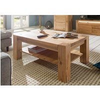 Massivmoebel24.de Couchtisch Wildeiche 110x70x45 beige geölt KENT #215