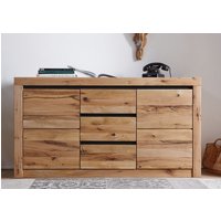 Massivmoebel24.de Sideboard Wildeiche / Zerreiche 155x43x80 natur geölt MONTREUX #154