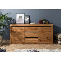 Massivmoebel24.de Sideboard Wildeiche / Zerreiche 185x43x80 natur geölt MONTREUX #155