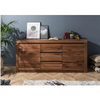 Massivmoebel24.de Sideboard Wildeiche / Zerreiche 185x43x80 braun geölt MONTREUX #355