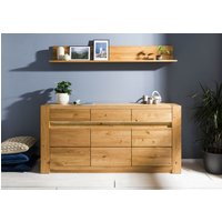 Massivmoebel24.de Sideboard Wildeiche 173x40x85 natur geölt KENT #108