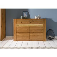 Massivmoebel24.de Sideboard Wildeiche 123x40x85 braun geölt KENT #330