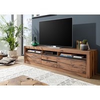 Massivmoebel24.de TV-Board Wild-/Zerreiche 220x50x55 tabacco brown geölt MONTREUX #240