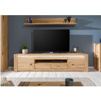 Massivmoebel24.de TV-Board Wildeiche 223x40x53 beige geölt KENT #232