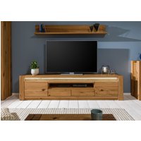 Massivmoebel24.de TV-Board Wildeiche 223x40x53 braun geölt KENT #332