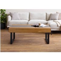 Massivmoebel24.de Couchtisch Wildeiche 120x65x45 natur geölt LINDAU #01