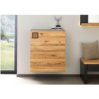 Massivmoebel24.de Schuhschrank Wildeiche 75x31x90 natur lackiert / geölt KITZBÜHEL #137