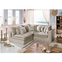Massivmoebel24.de Ecksofa 238x234x90 beige SYLT