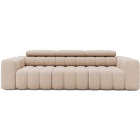 LIVORA Sofa 3-Sitzer Chenille 289x113x78 beige KONSTANTIN