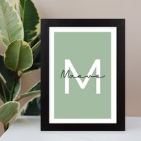 Personalised Name Print & Frame