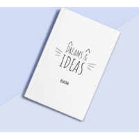 Dreams and Ideas Cat Notebook