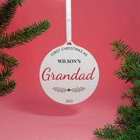 "First Christmas As..." Bauble Decoration