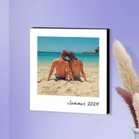 Slim Image & Text Photo Block (8x8")