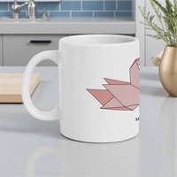 Origami Love Birds Mug