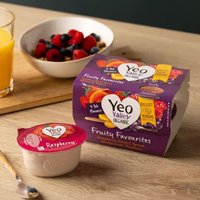 Yeo Valley Organic Fruity Favourites Yogurt - Assorted Four Pot Pack