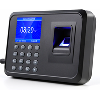 Monitor de tiempo y asistencia Timekeeper contraseña biométrica 2.4"USB