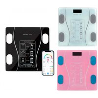 Báscula personal digital inteligente 701333 Medición de grasa con aplicación Blanco