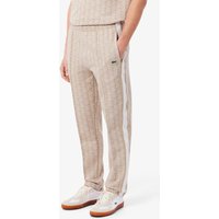 meinSportline Lacoste Track Hose Monogramm beige