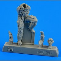 German Luftwaffe pilot WWII Messerschmitt Bf 109 Late Version
