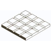 Gehwegplatten , 300x600x1,0 mm. Raster 3,2x3,2 mm, 1 Stück