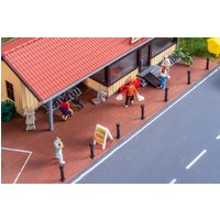 PREMIUM Straßenfolie Klinkerpflaster, rot