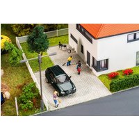 PREMIUM Straßenfolie Kopfsteinpflaster, grau meliert