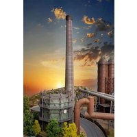 Großer Industrieschornstein