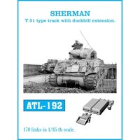 SHERMAN T-51 type track with duckbill extension.