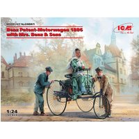 Benz Patent-Motorwagen 1886 with Mrs. Benz & Sons