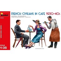 French Civilians in Cafe 1930-40s