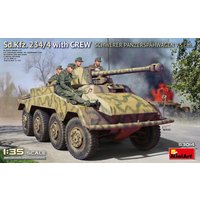 Sd.Kfz. 234/4 Schwerer Panzerspähwagen 7,5 cm w/Crew (4 Figuren)