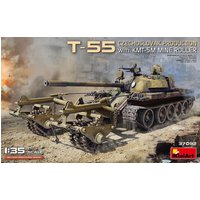 T-55 Czechoslovak Production with KMT-5M Mine Roller