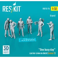 One busy day carrier crew on deck (scene 2) (6 pcs) (3D Printed)