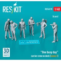 One busy day carrier crew on deck (scene 2) (6 pcs) (3D Printed)