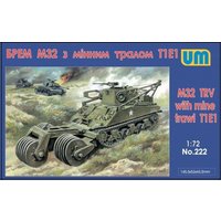 M32 tank recovery vehicle with mine traw