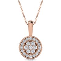 MOH Cluster Necklace in 18K Rose Gold