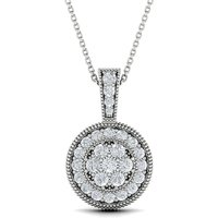 MOH Platinum Cluster Necklace