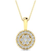 MOH Cluster Necklace in 18K Yellow Gold