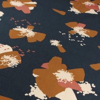 Maille sweat molleton bio Anémona bleu encre - Églantine & Zoé - Eglantine et Zoé - Mondial Tissus