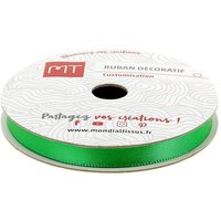 Bobine ruban satin vert 6m X 6mm - MT - Mondial Tissus