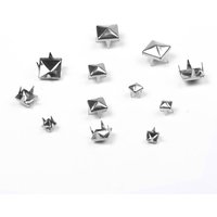 Lot de 12 clous à griffes carrés argentés - MT - Mondial Tissus